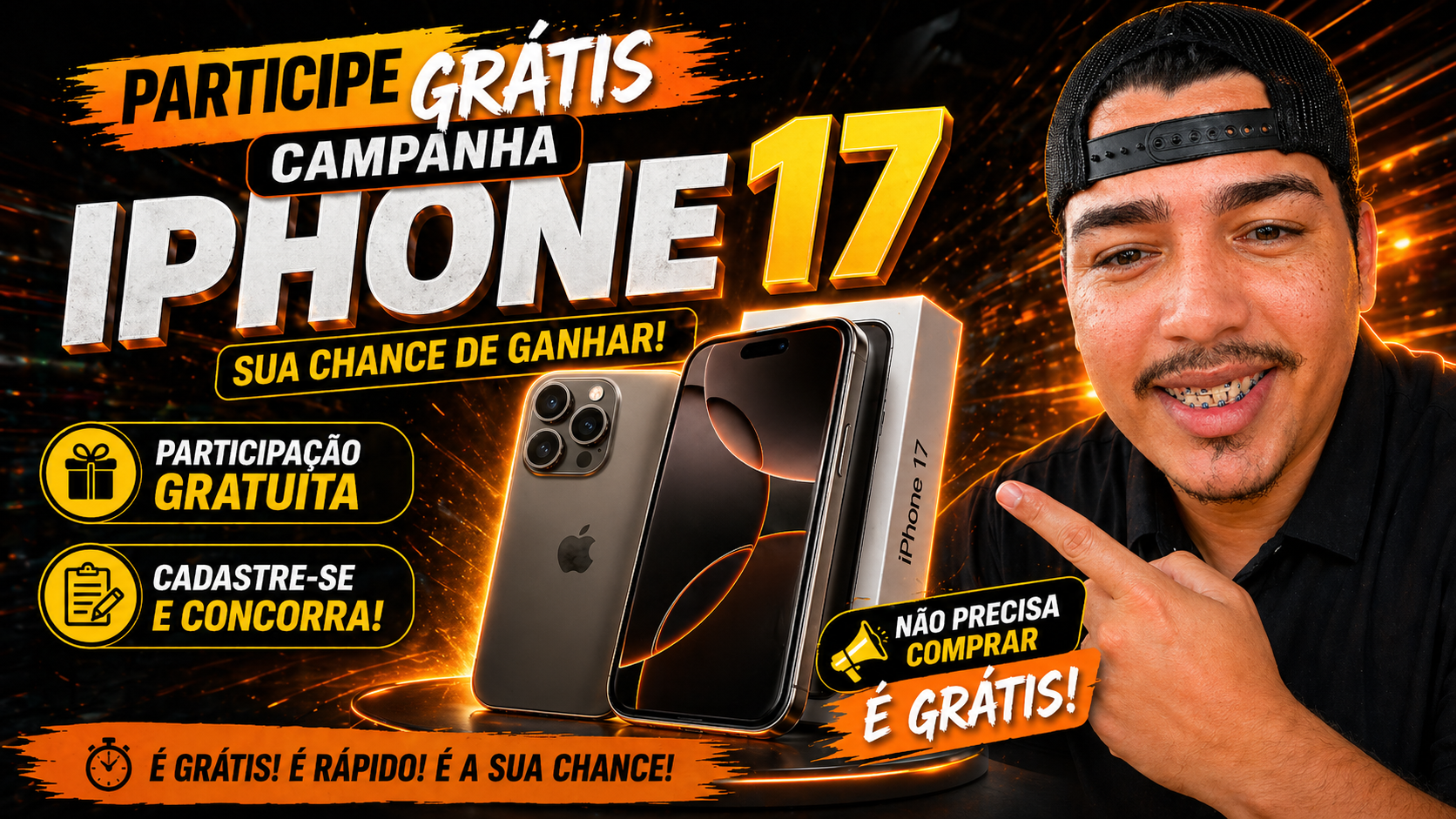 Como Ganhar um iPhone 17 com o Victor: Participe Agora!