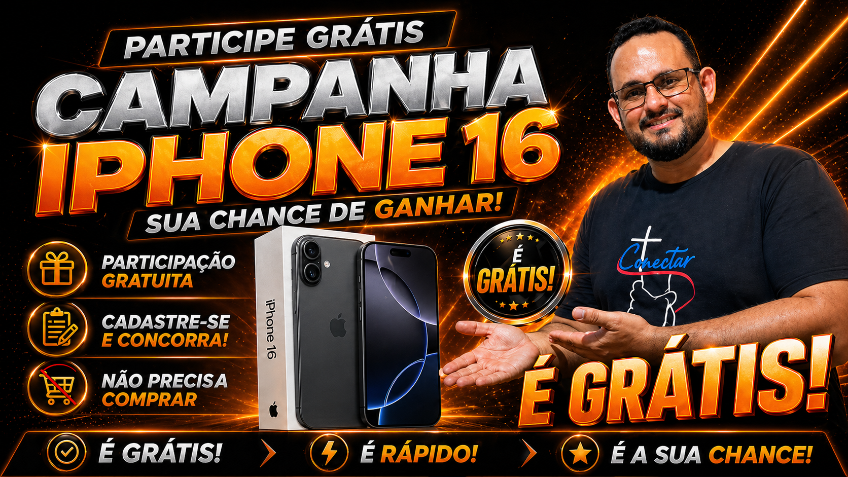 Participe e Ganhe um iPhone 16: Campanha Exclusiva do Sorte de Bençãos