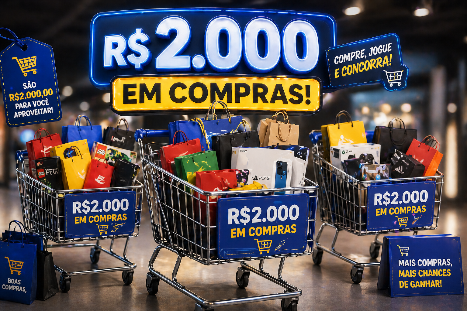 Participe do Sorteio de 2 Mil Reais em Compras do Cifra do Bem