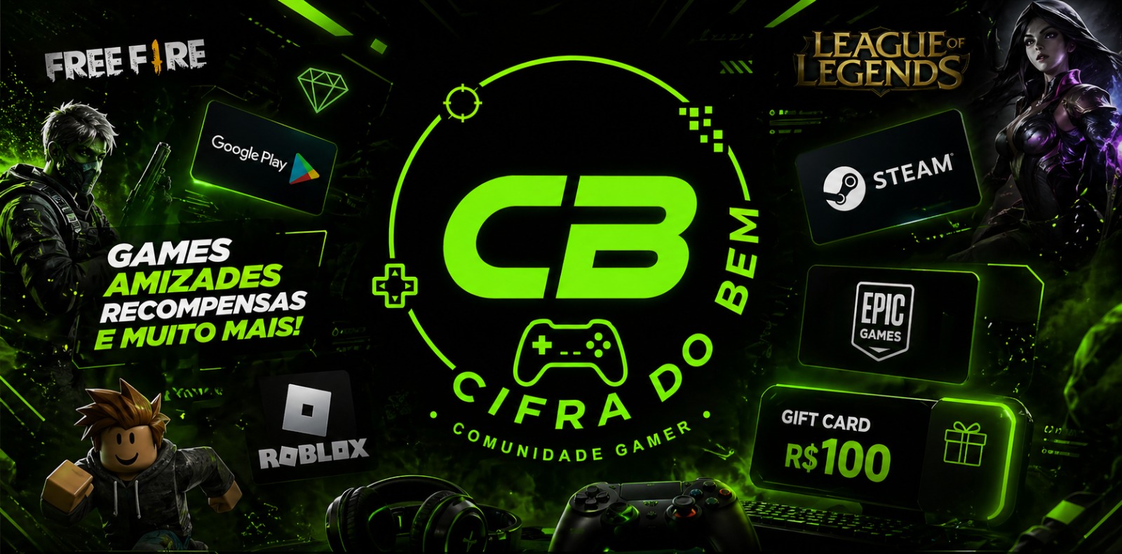 Descubra Como Ganhar Gift Cards Games Grátis com a Campanha CIFRA DO BEM