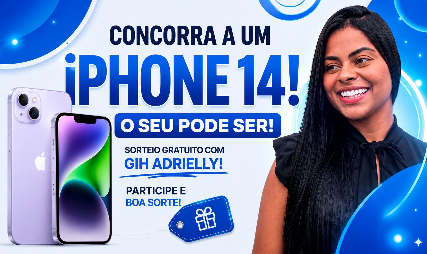 Participe do Sorteio de iPhone 14 Grátis com GIH Adrielly