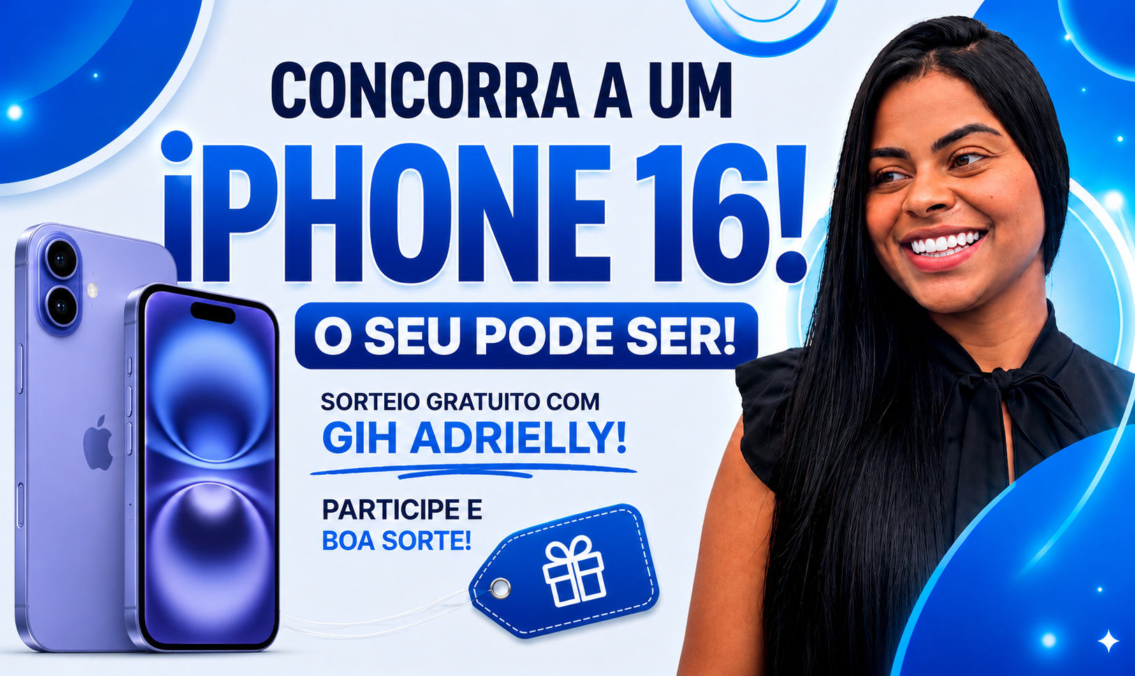 Como Participar do Sorteio de um iPhone 16 com GIH ADRIELLY