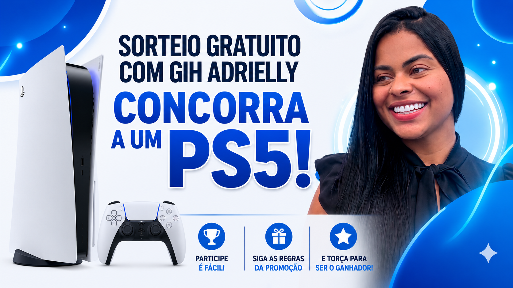 Descubra Como Participar do Sorteio de um PS5 com GIH Adrielly